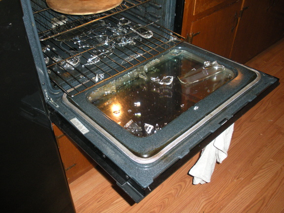 The biggest baking disaster I have ever had.  Fortunately, no one was hurt!